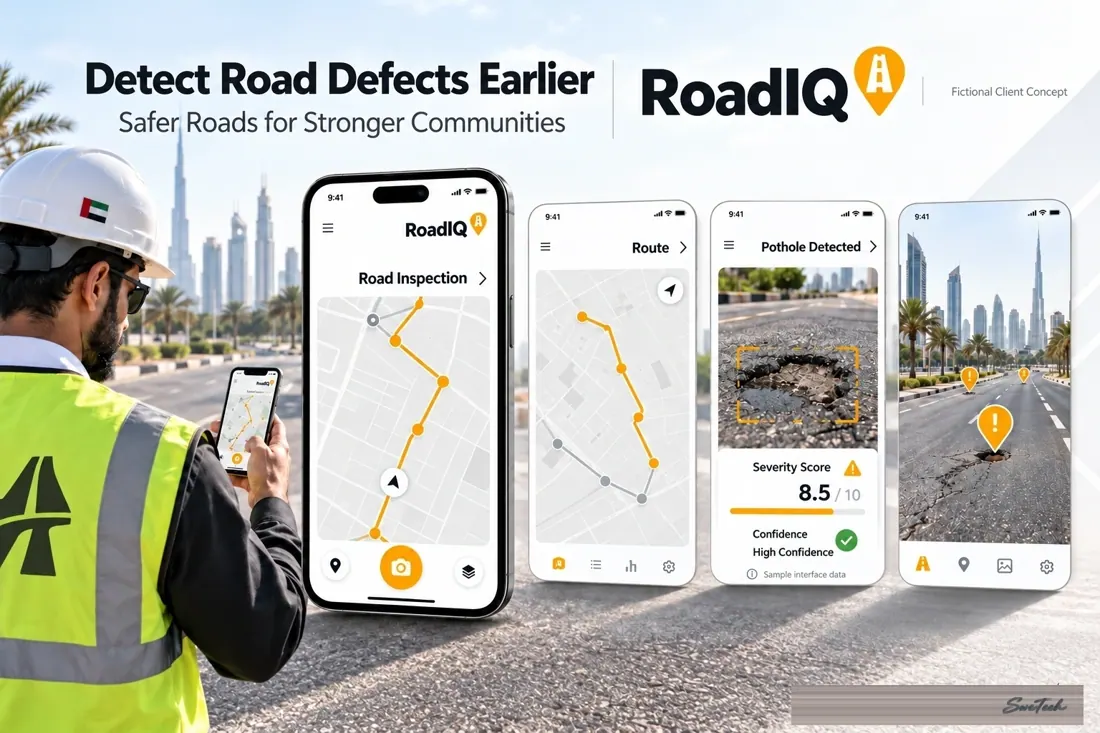 RoadIQ product design for AI Road Inspection