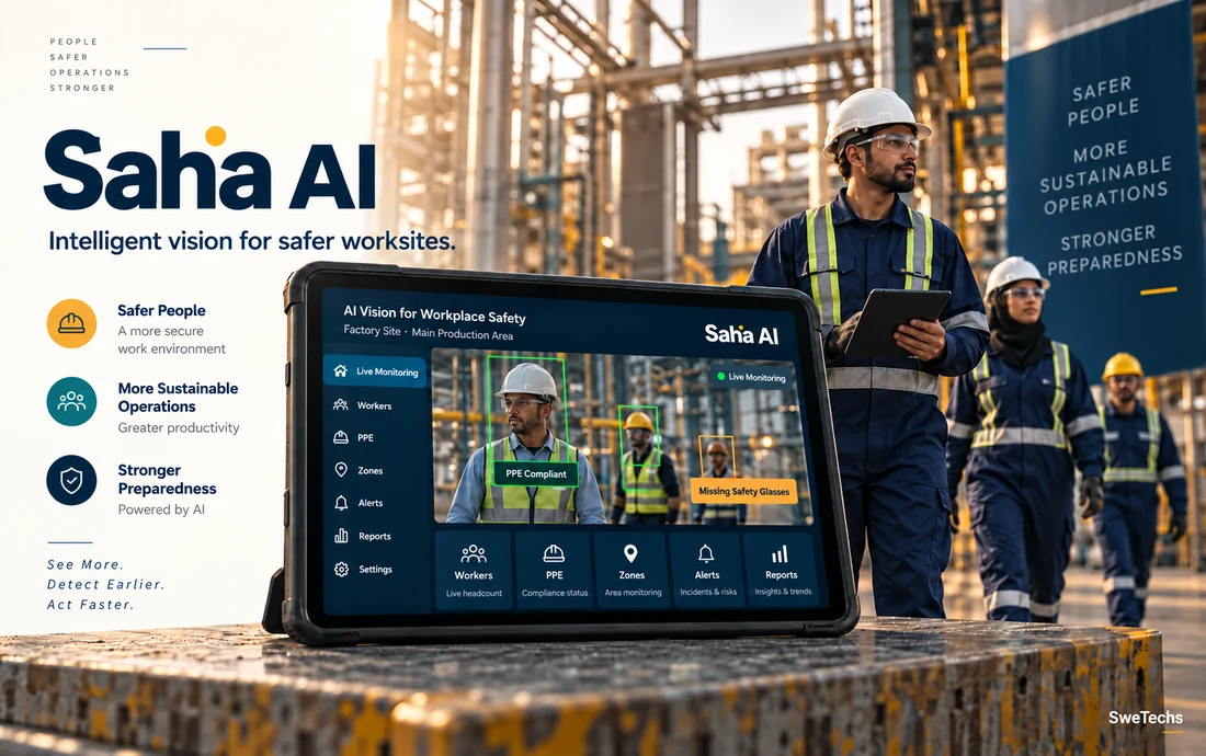 Saha AI product interface for Enterprise AI