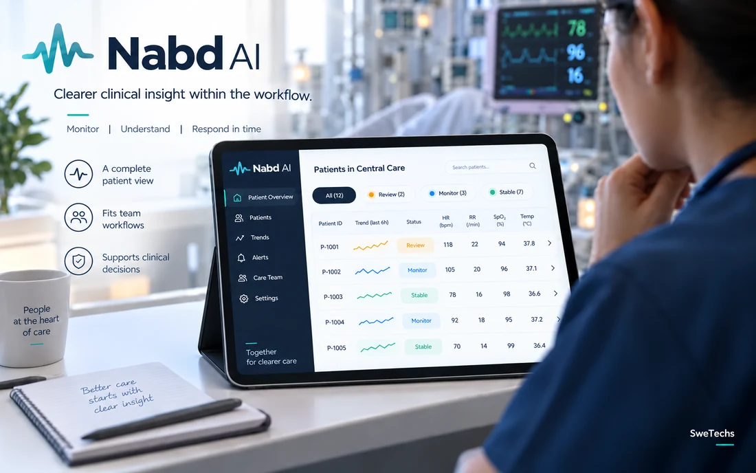 Nabd AI product interface for Healthcare