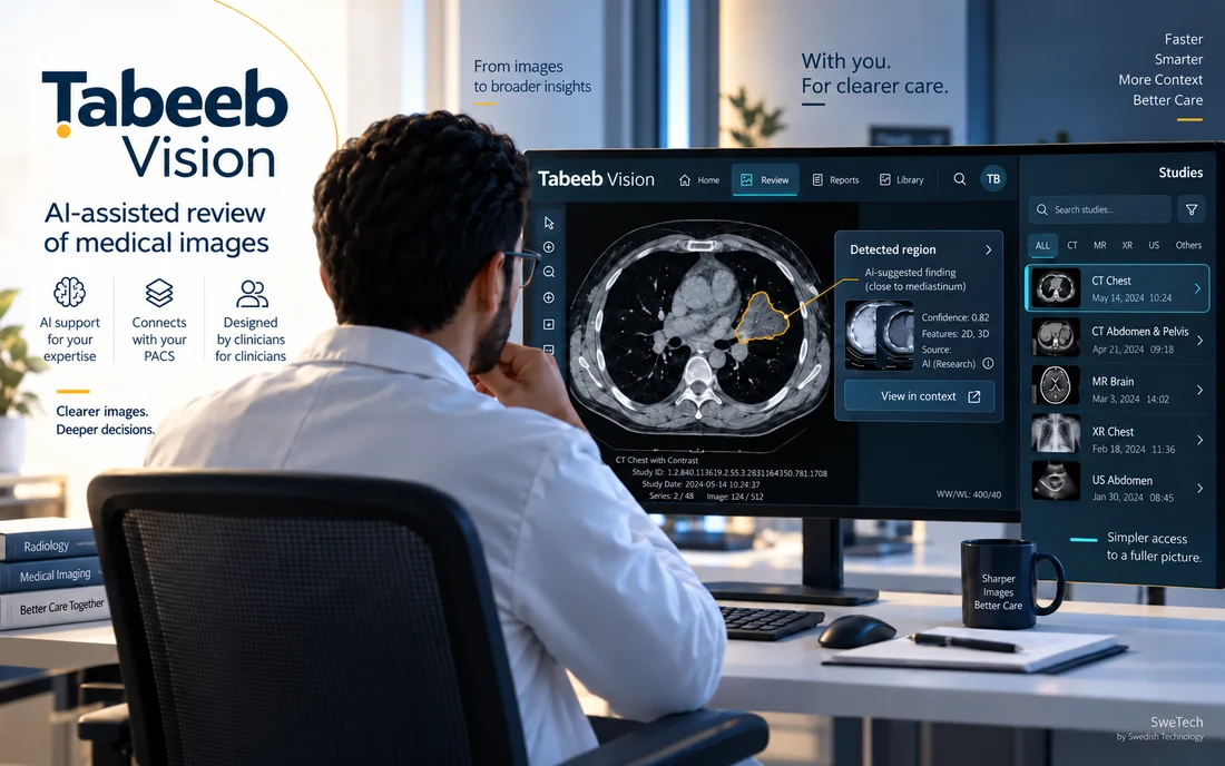 Tabeeb Vision product interface for Healthcare
