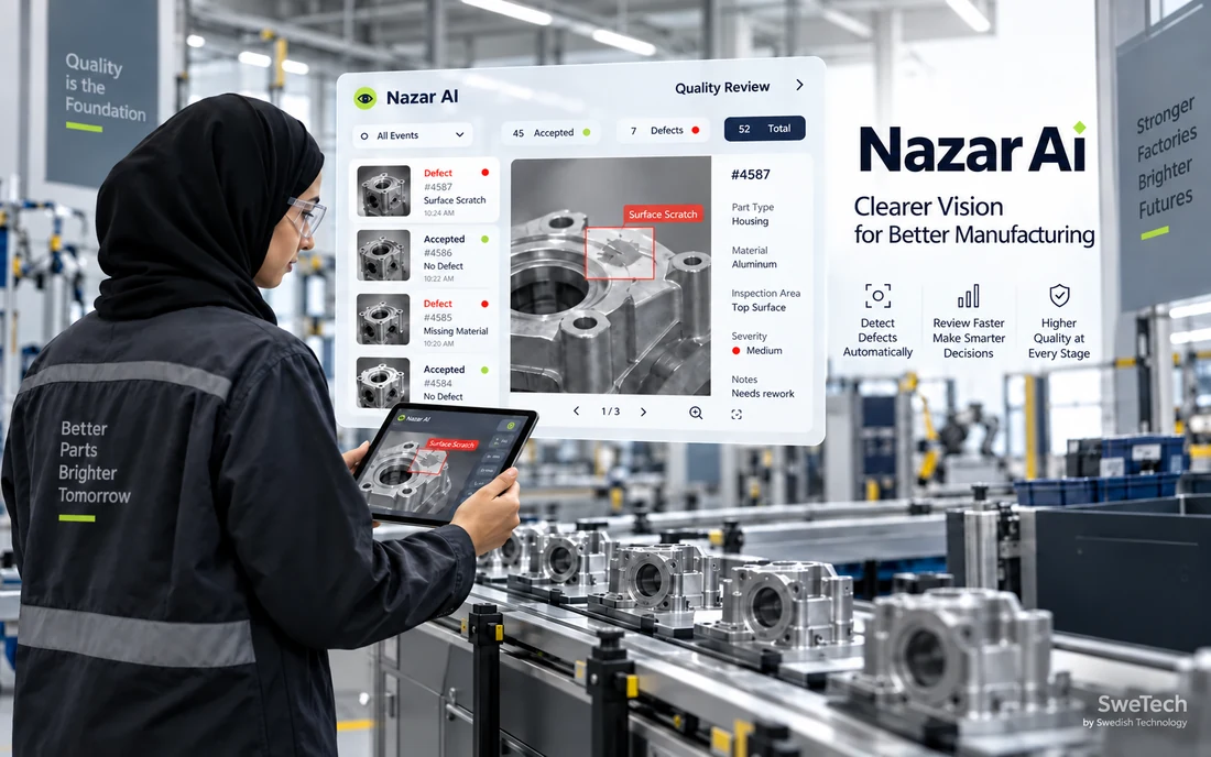 Nazar AI product interface for Manufacturing