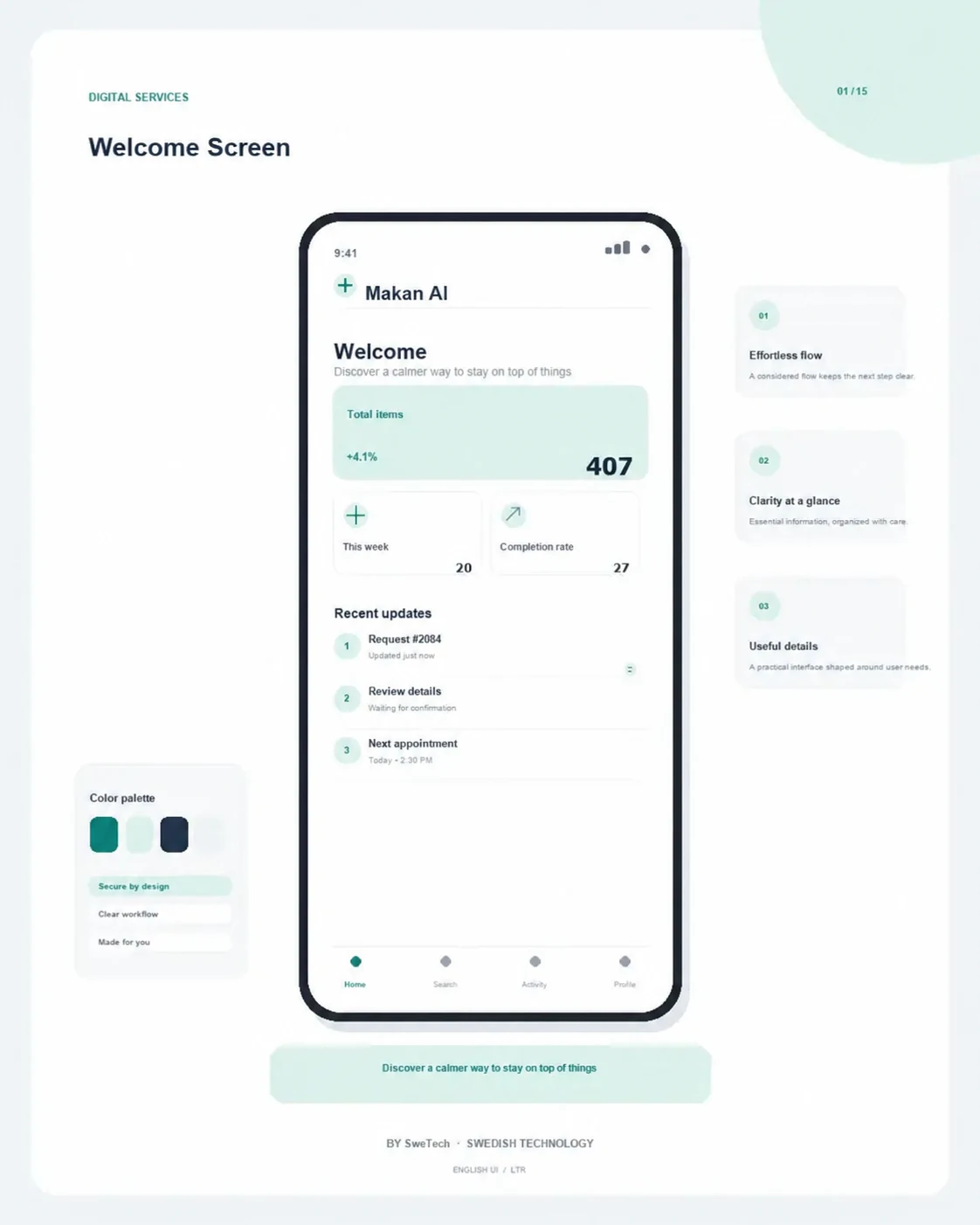 Makan AI product interface for Enterprise AI