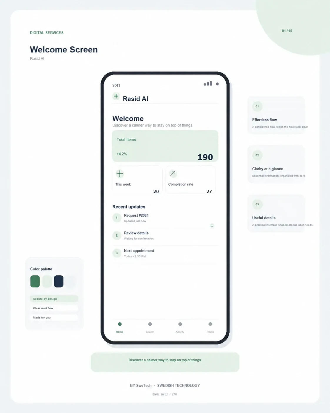 Rasid AI product interface for Enterprise AI