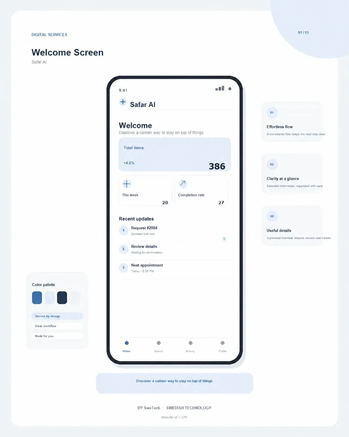 Safar AI product interface for Travel