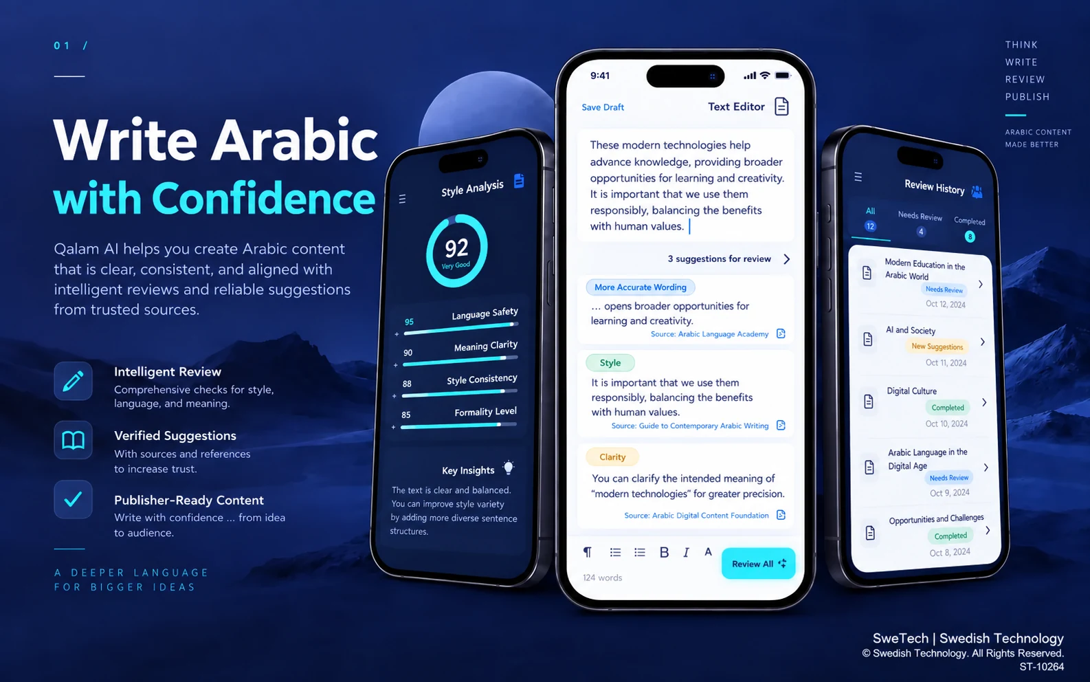 Qalam AI product interface for Enterprise AI