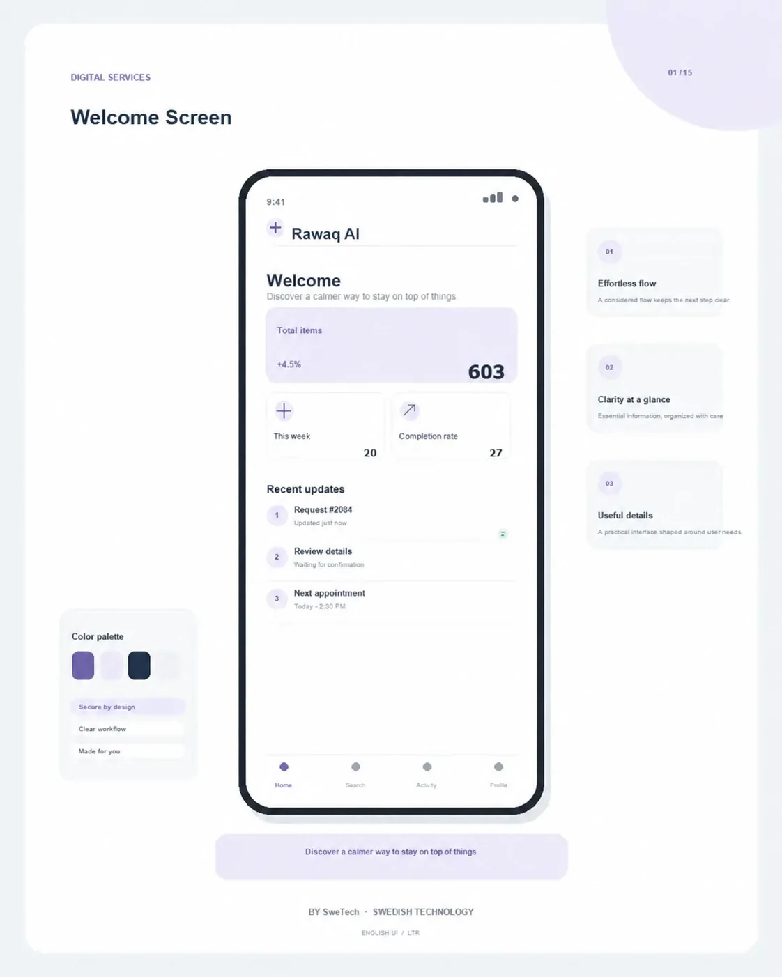 Rawaq AI product interface for Enterprise AI