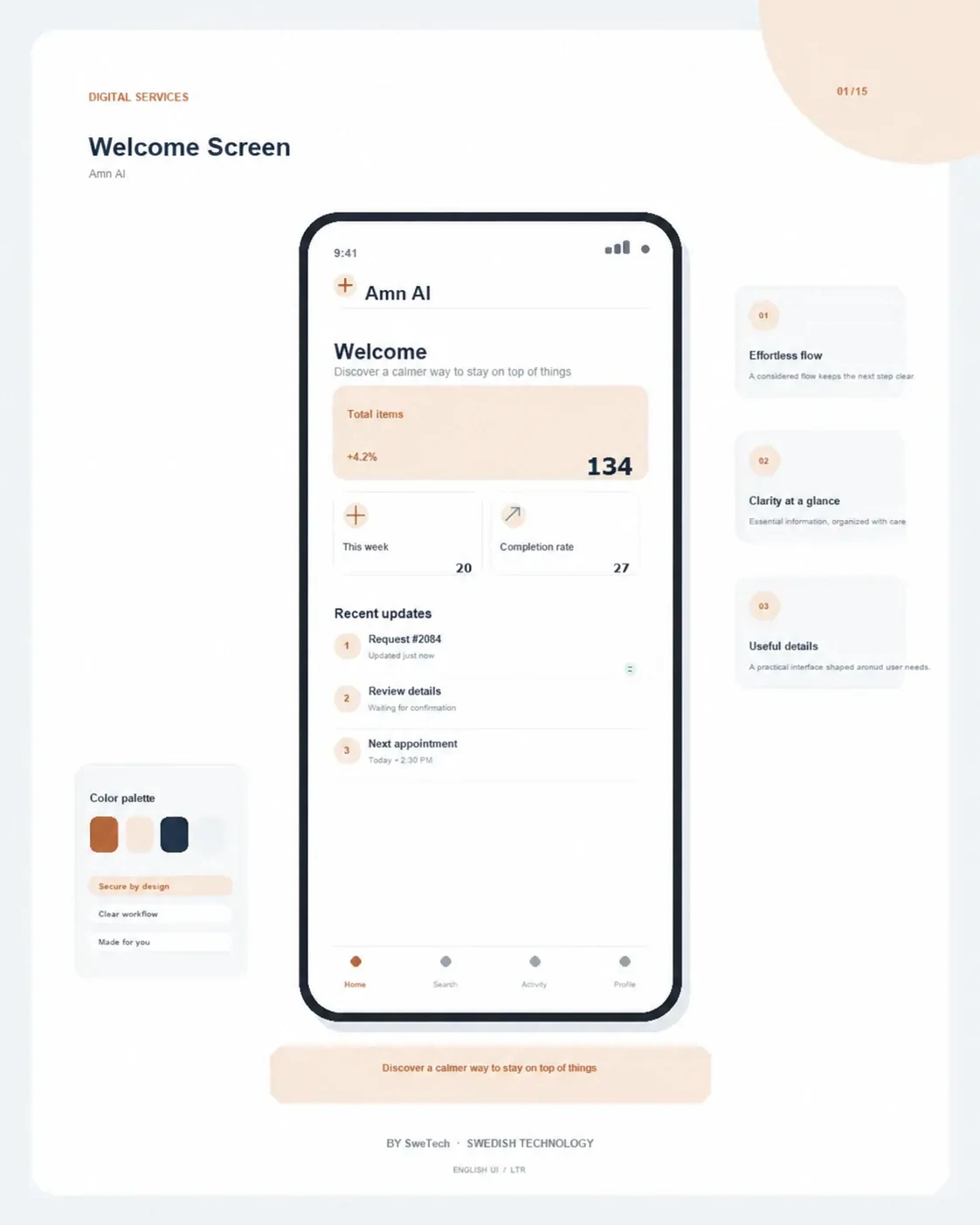 Amn AI product interface for Security