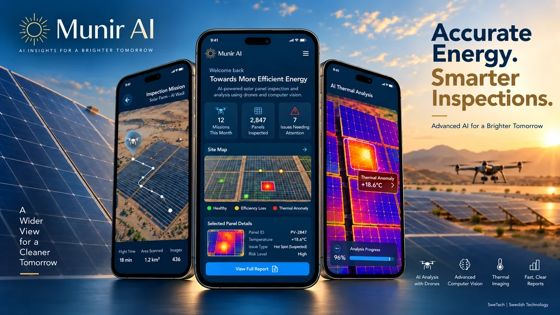 Munir AI product interface for Energy