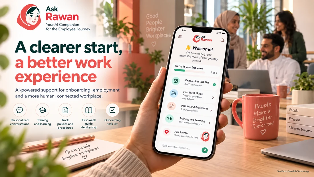 Ask Rawan product interface for HR