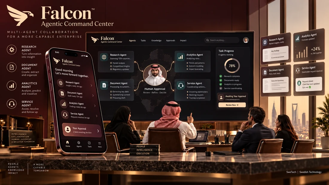 Falcon Agentic Command Center product interface for Enterprise AI