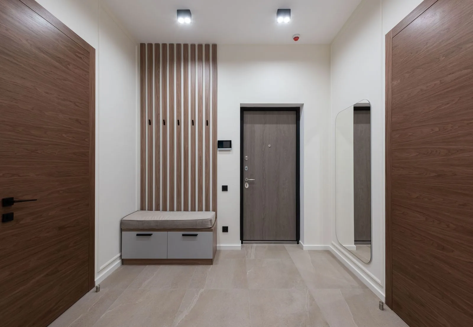 Residential building lobby entrance