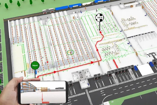 RTLS location view for shared equipment inside a facility