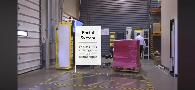 RFID identification point used to support asset tracking and service workflows