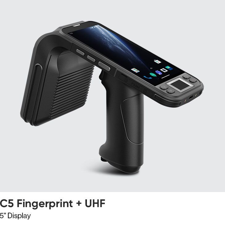 Chainway rugged Android UHF RFID handheld reader with pistol grip