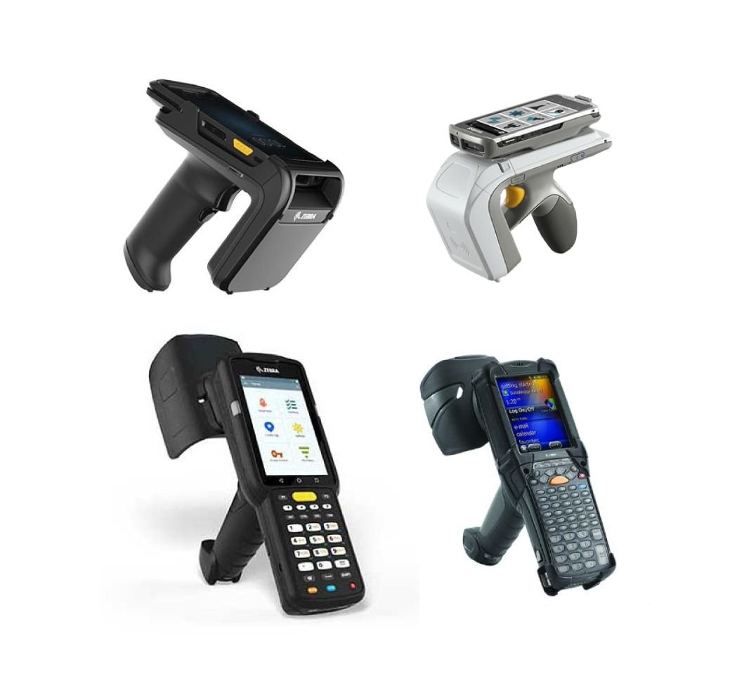 Zebra enterprise RFID handheld readers and sled form factors for asset tracking