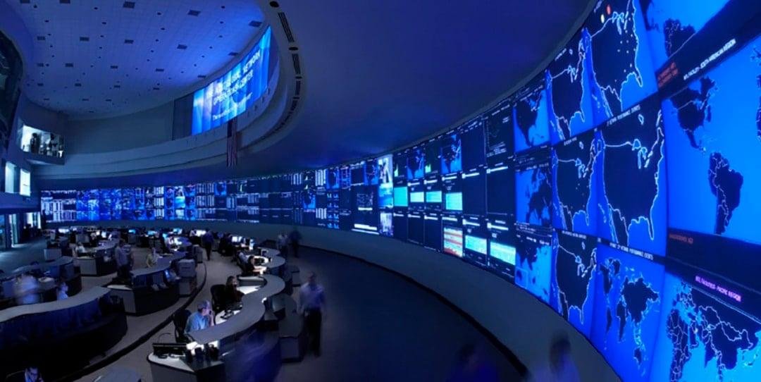 Command-centre video wall