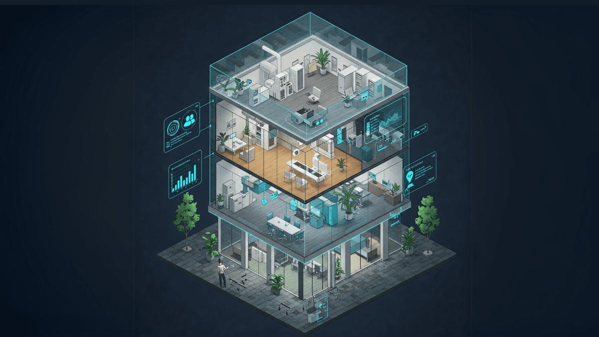 Smart-building digital twin view