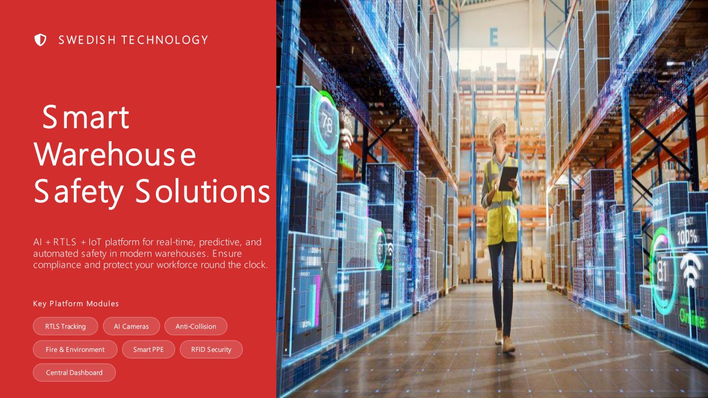 Warehouse safety monitoring across racking and forklift routes