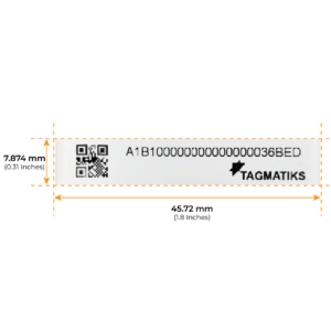 ST-Octopus Pre-printed/Pre-encoded On Metal RFID Labels – 45.0 x 8.0 x 1.5 mm