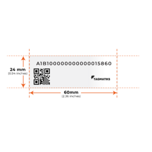 ST-Octopus Pre-printed/Pre- encoded On Metal RFID Labels (Tamper Evident) – 60 x 24 x 1.2 mm