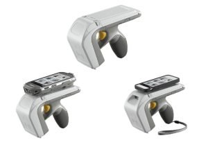 RFID sled reader that clips to a smartphone