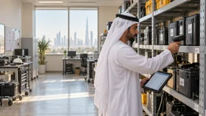 UAE compliance manager approving a controlled government asset discrepancy workflow
