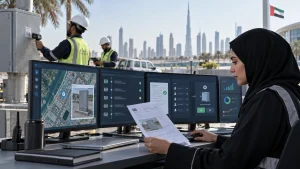 UAE asset controller checking location evidence before an automated transfer recommendation