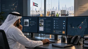 UAE asset investigator checking last trusted read, custody evidence and access permissions before an automated alert action