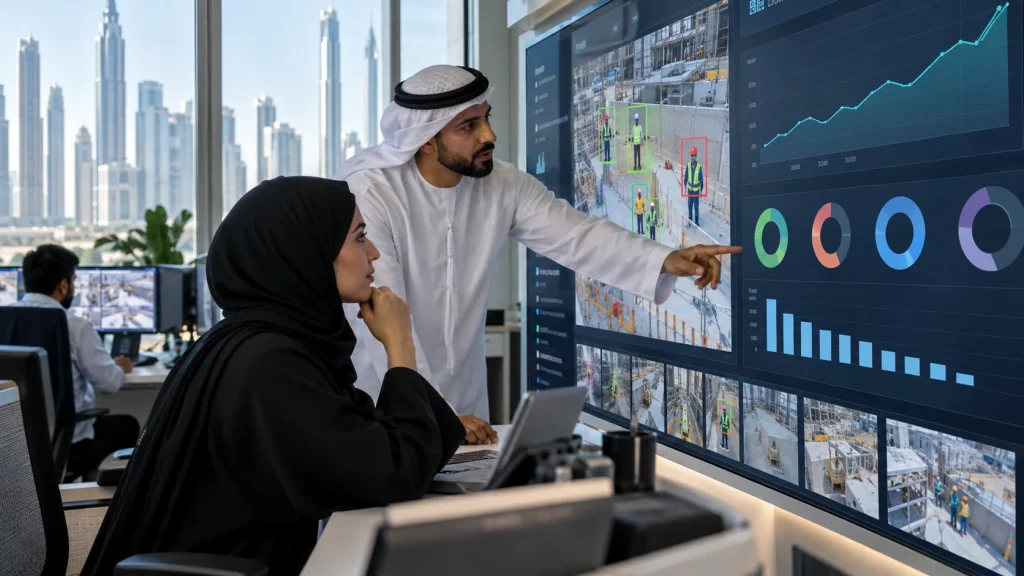 UAE inspection controller validating image provenance, OCR confidence and approval before an automated triage action