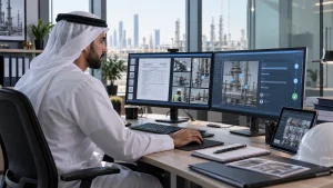 UAE safety team using a governed AI assistant to retrieve historical inspection evidence and explain prior findings