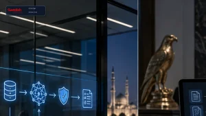 Swedish Technology technical illustration for Government Private AI and Governance: On-Prem LLM Architecture: Evidence Before Automation