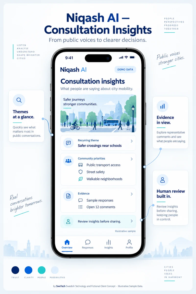 English hero board for the Niqash AI AI project concept