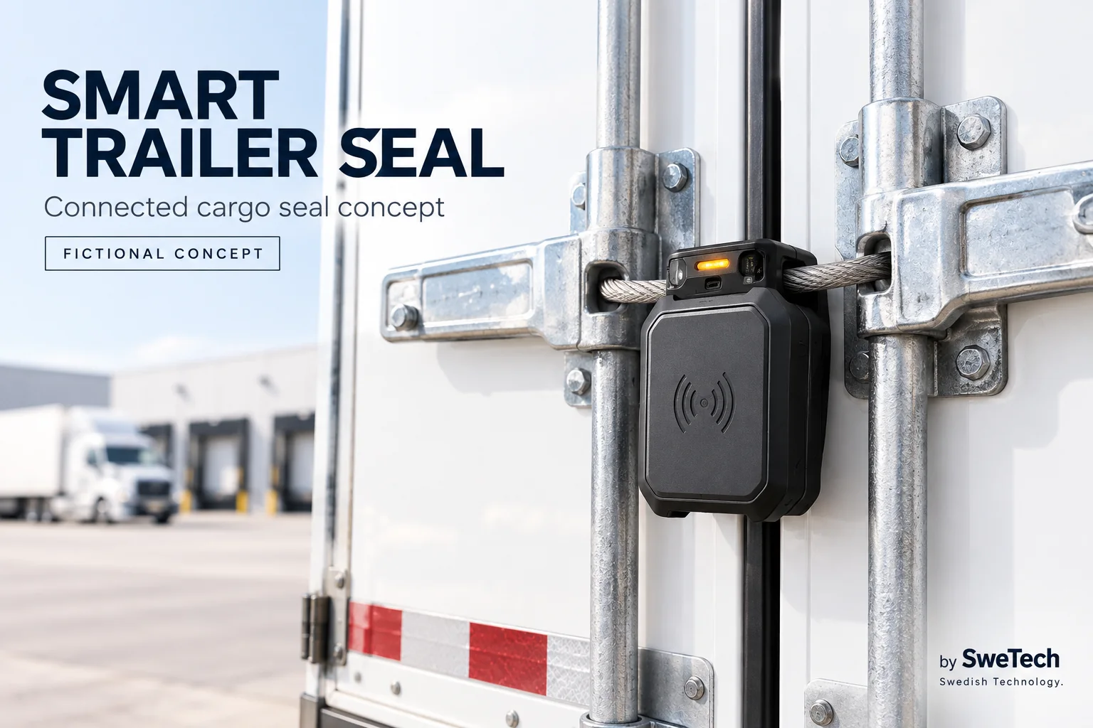 English hero board for Smart Trailer Seal hardware product concept