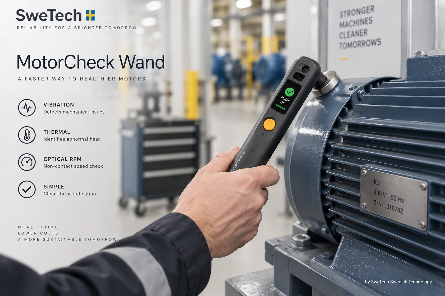English hero board for MotorCheck Wand hardware product concept