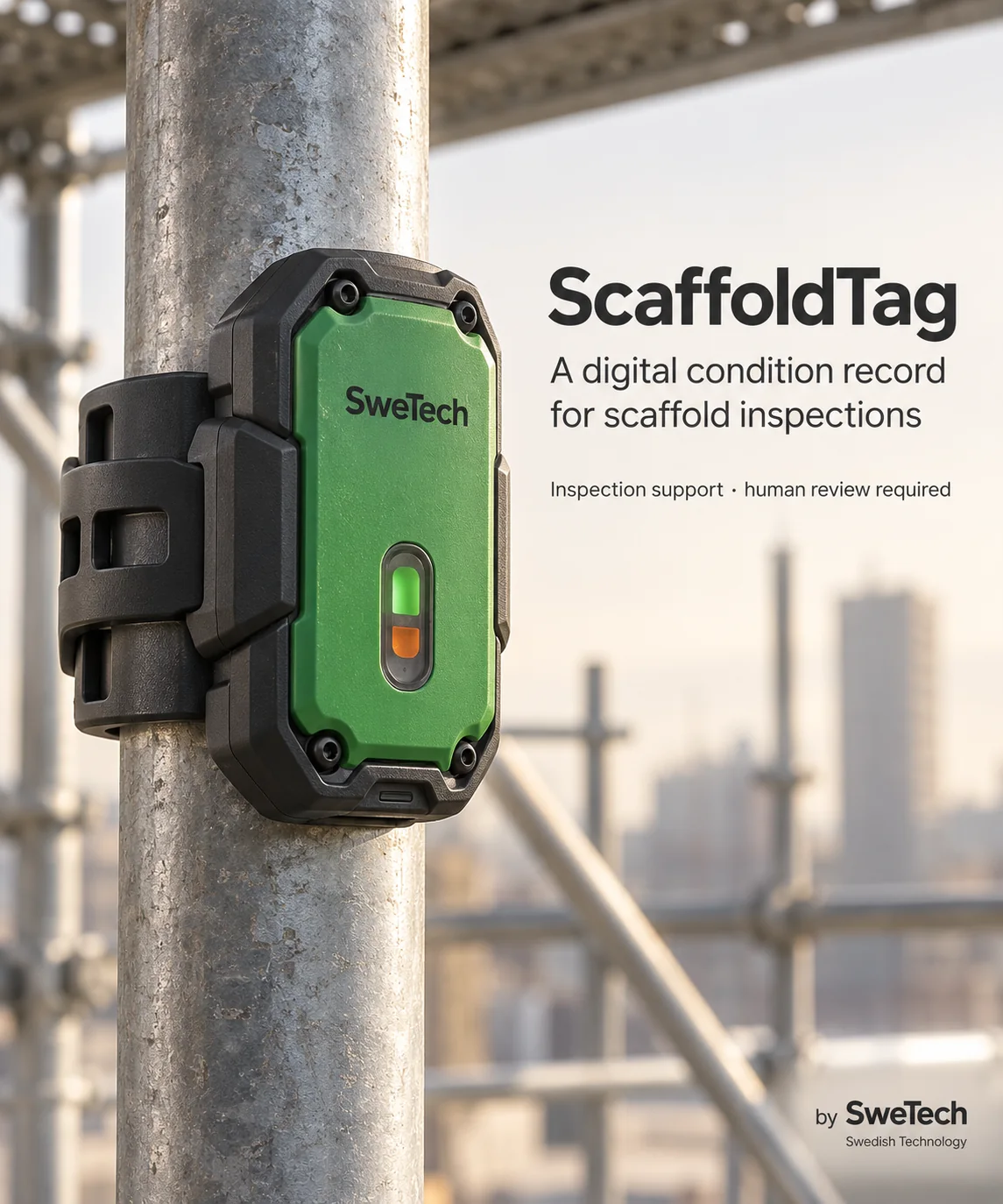 English hero board for ScaffoldTag hardware product concept