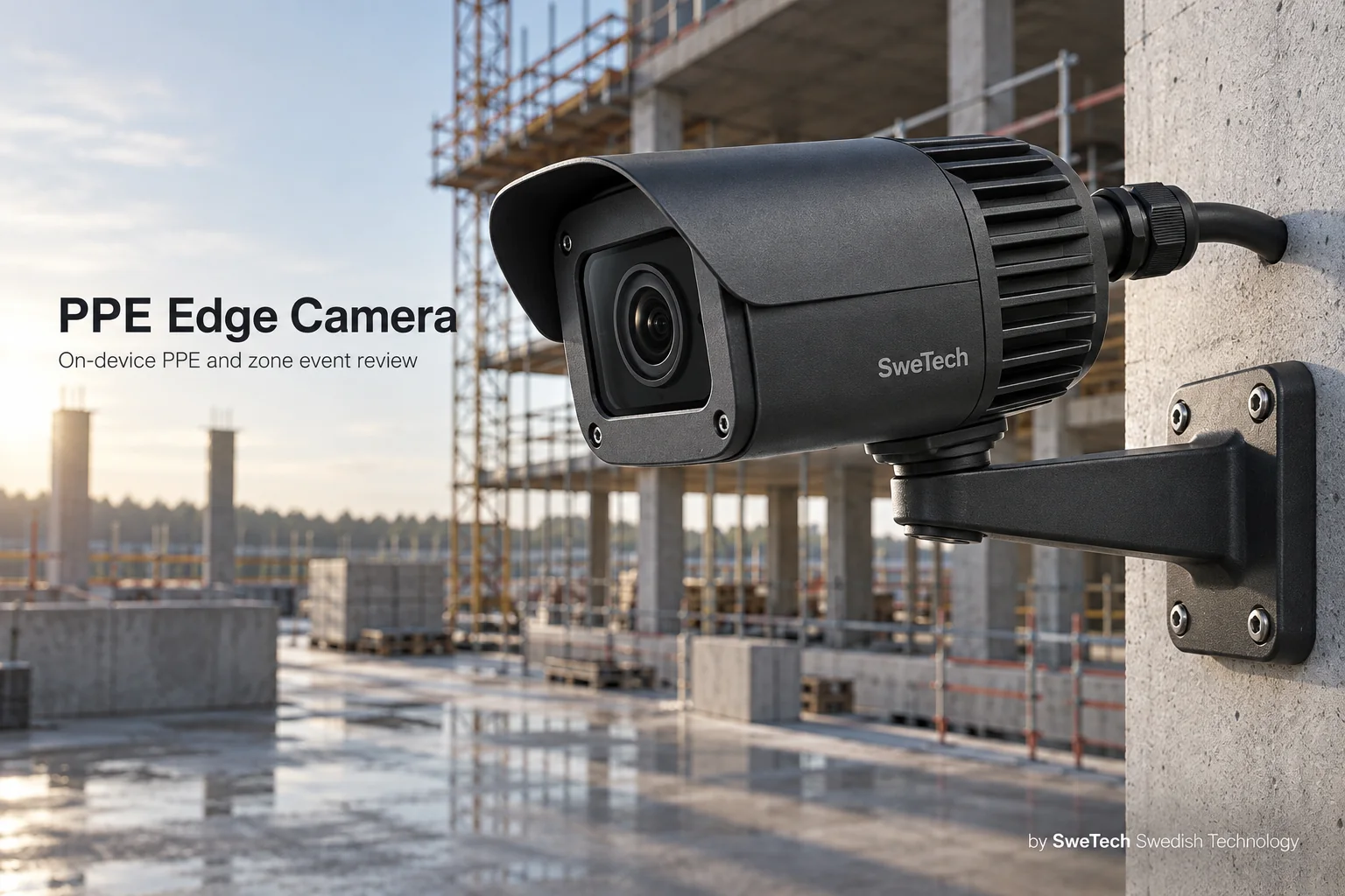 English hero board for PPE Edge Camera hardware product concept