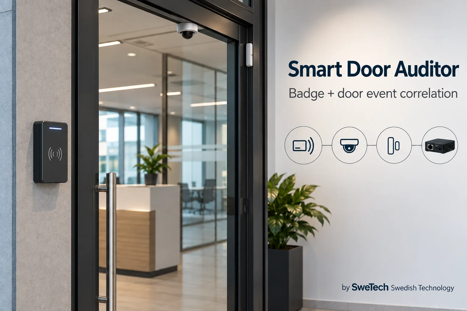 English hero board for Smart Door Auditor hardware product concept