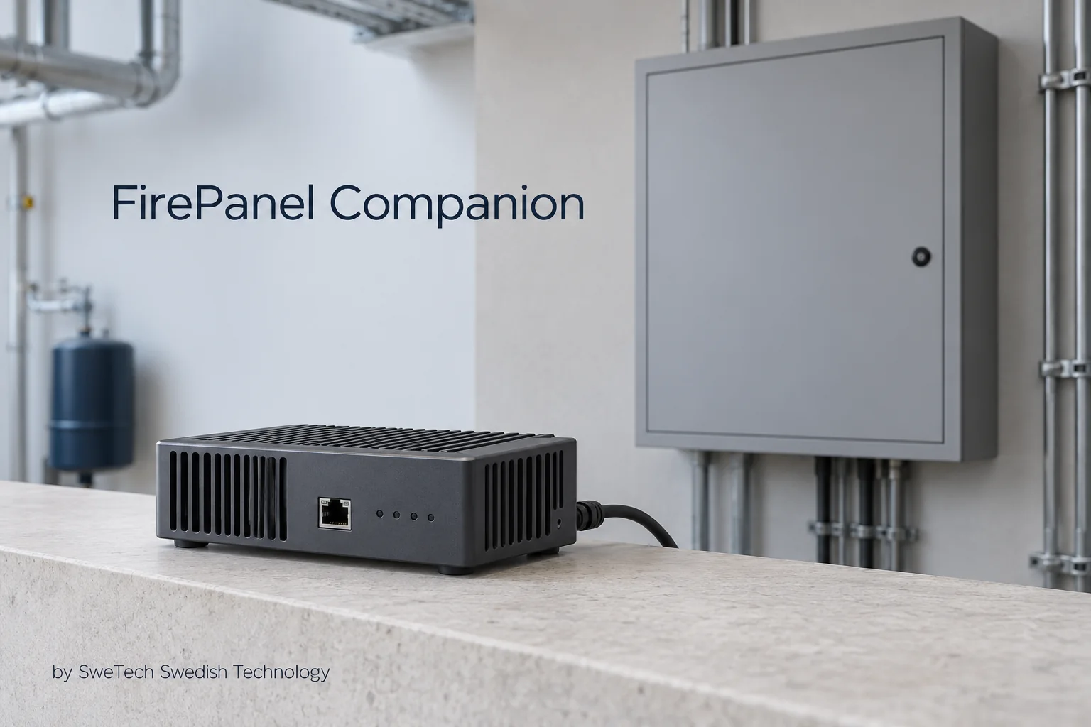 English hero board for FirePanel Companion hardware product concept