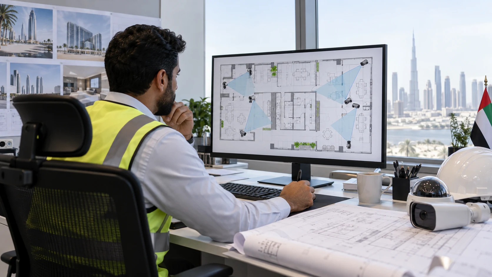 Illustrative image for the AI-assisted CCTV design review scenario