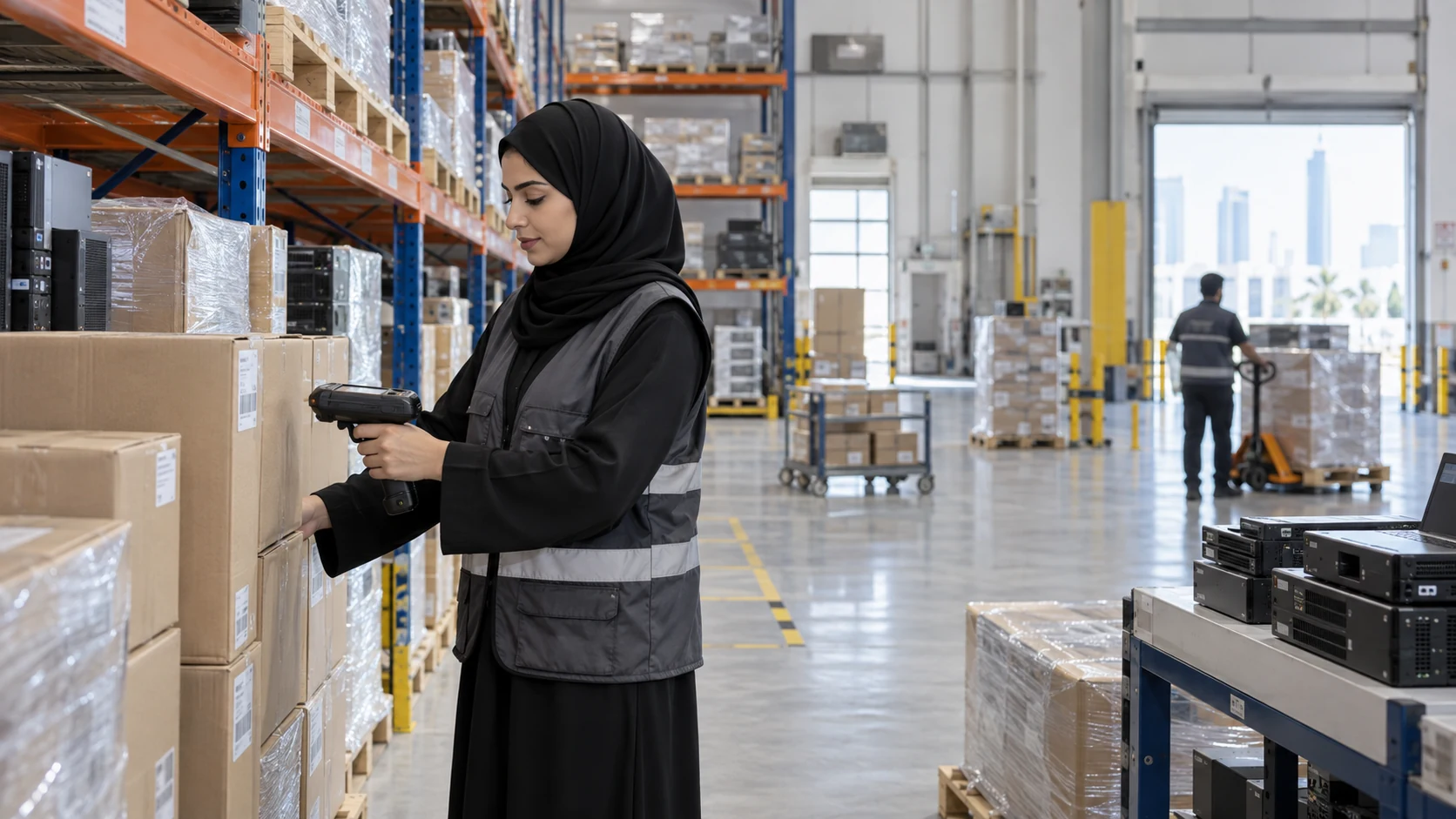 Illustrative image for the RFID smart warehouse scenario