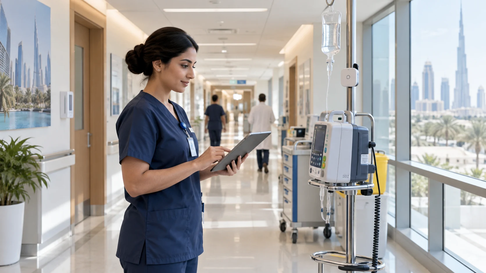 Illustrative image for the RTLS for medical equipment scenario